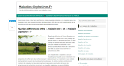 Desktop Screenshot of maladies-orphelines.fr