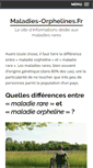 Mobile Screenshot of maladies-orphelines.fr