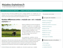 Tablet Screenshot of maladies-orphelines.fr